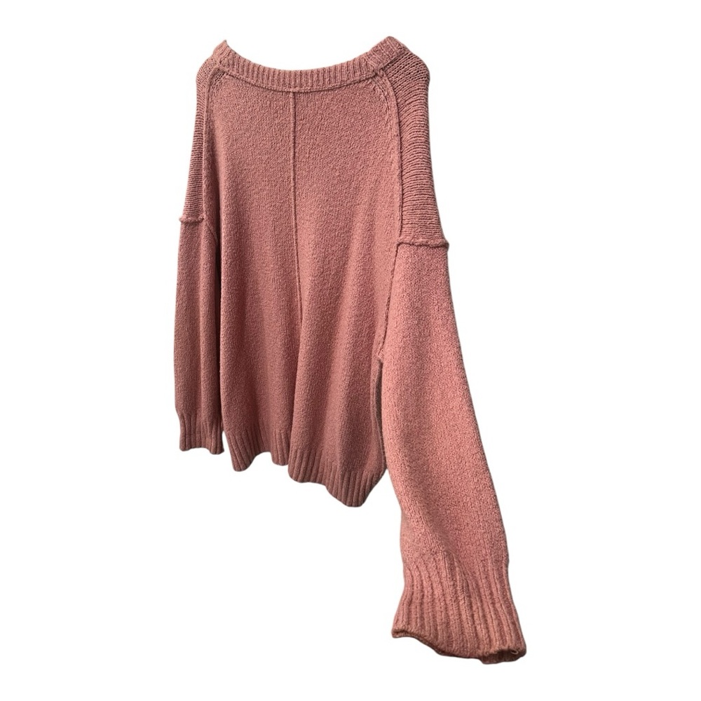 FREE PEOPLE BROOKSIDE ALPINE ROSE OVERSIZED KNIT TUNIC SWEATER SIZE MEDIUM - Picture 13 of 16